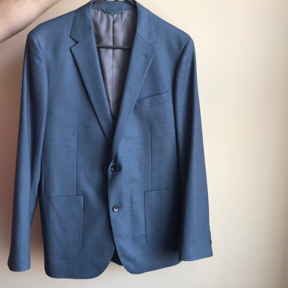Bonobos blue wool blazer new without tags 40R